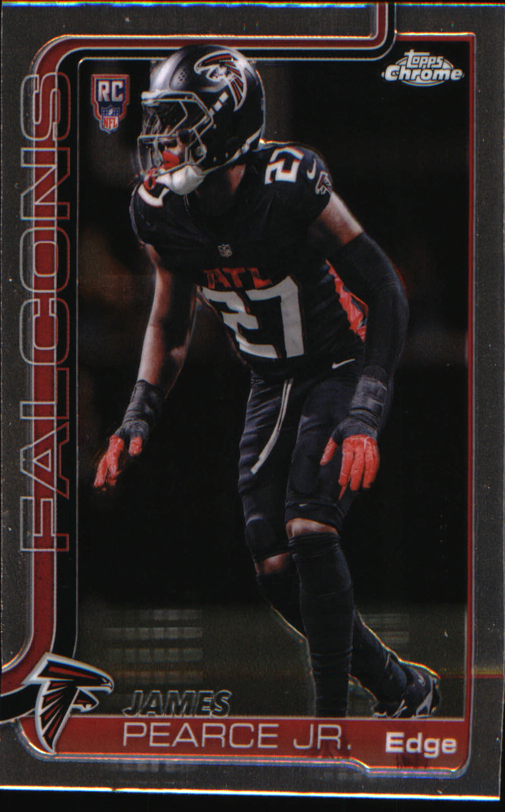 2025 Topps Chrome #351 James Pearce Jr. Rookie Rookie