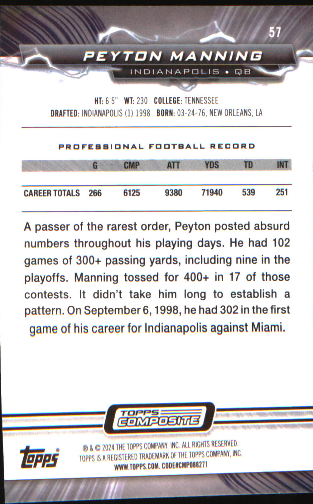 2023 Topps Composite Resurgence #57 Peyton Manning