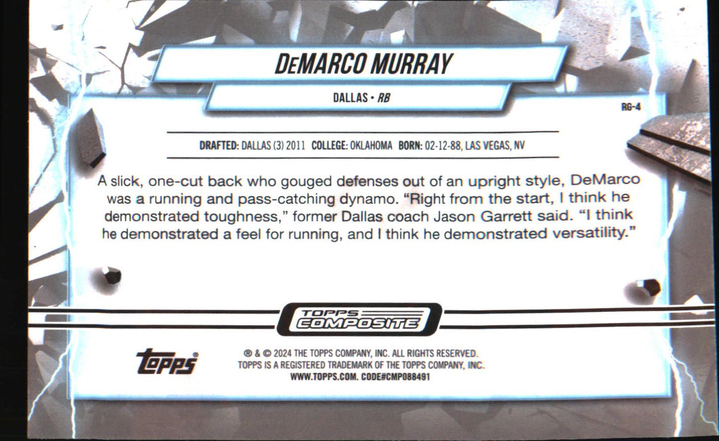 2023 Topps Composite Resurgence Grounded #RG-4 DeMarco Murray