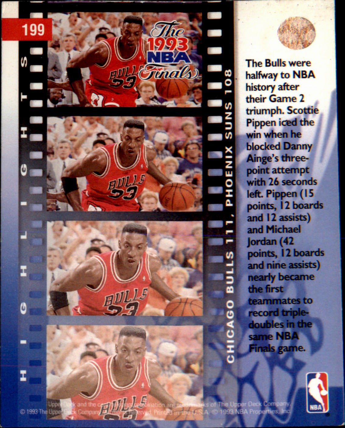 1993-94 Upper Deck #199 Scottie Pippen