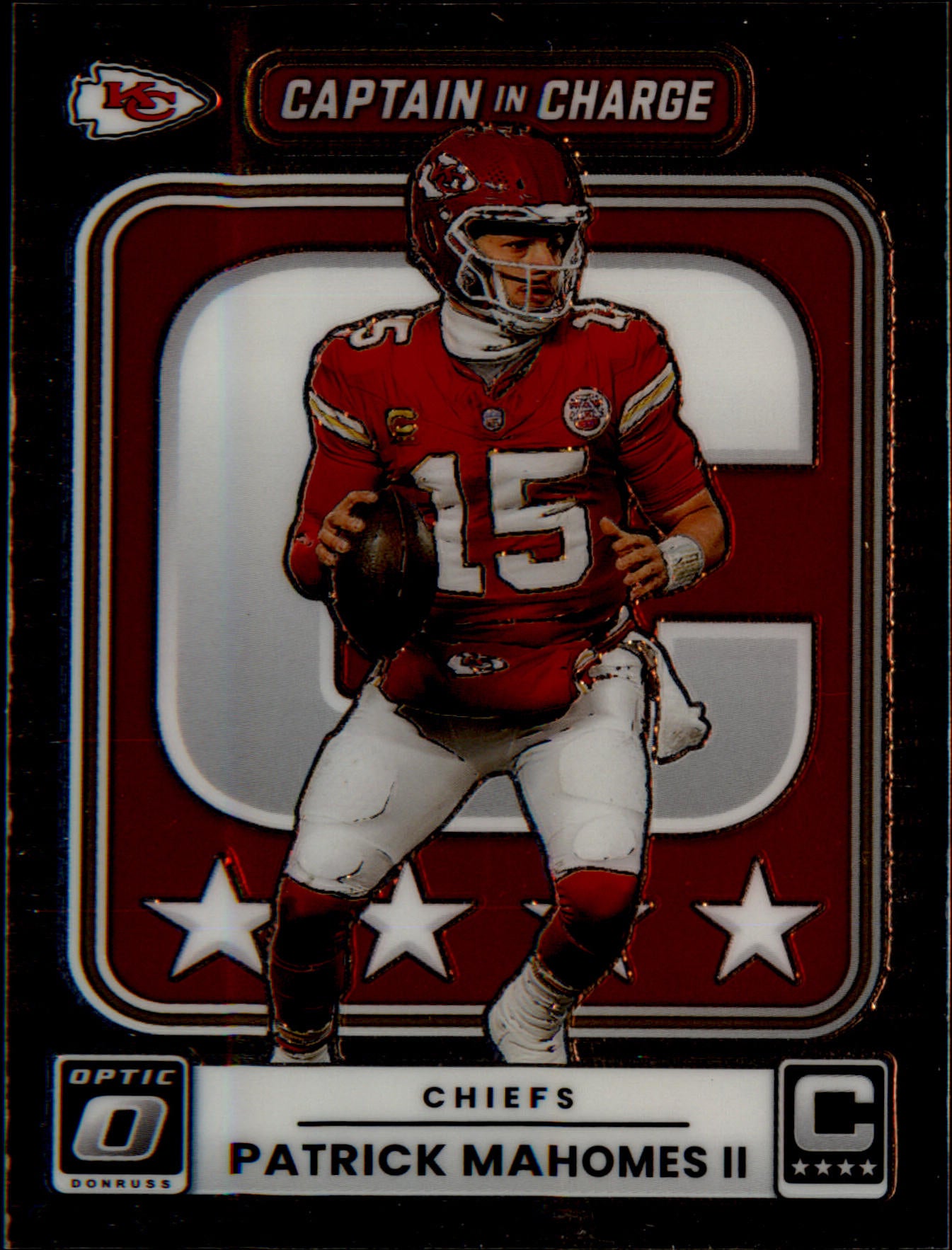 2025 Donruss Optic Captain in Charge #6 Patrick Mahomes II