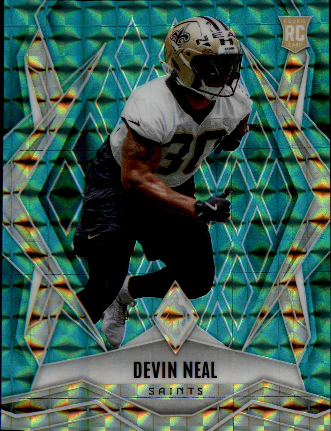 2025 Panini Phoenix Teal Pyramids Prizm #066/225 #207 Devin Neal Rookie Rookie