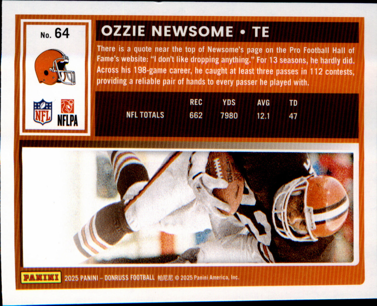 2025 Donruss Yellow Press Proof #64 Ozzie Newsome