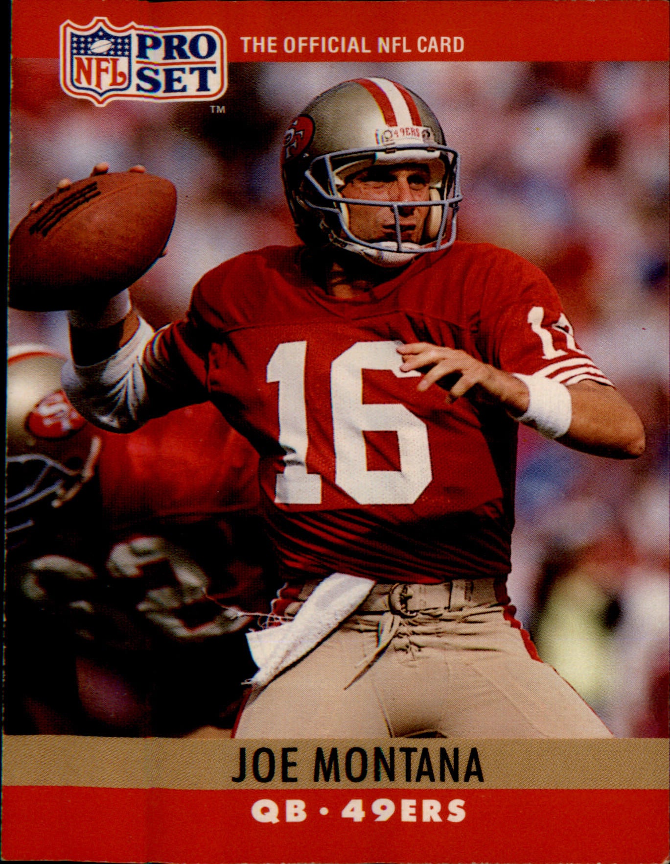 1990 Pro Set FACT Cincinnati #293 Joe Montana