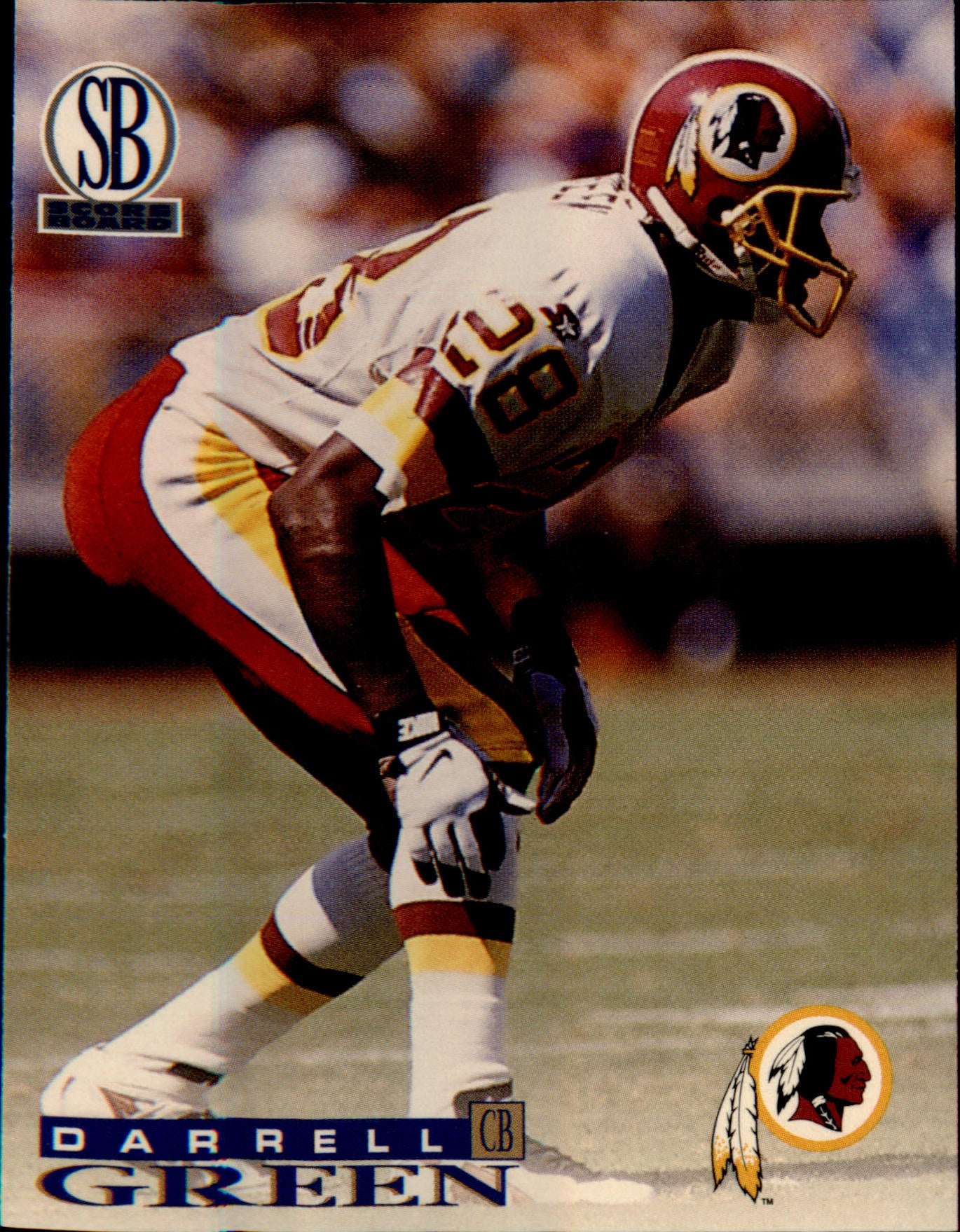 1996 Score Board Washington Redskins #WR8 Darrell Green