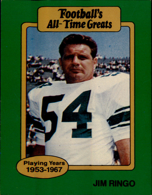 1987 Hygrade football's All-Time Greats #NNO Jim Ringo
