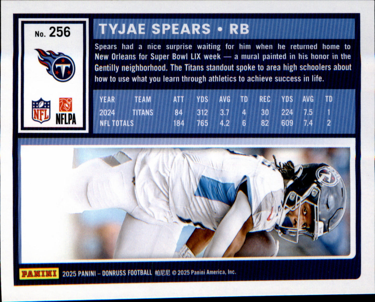 2025 Donruss Press Proofs Yellow #256 Tyjae Spears