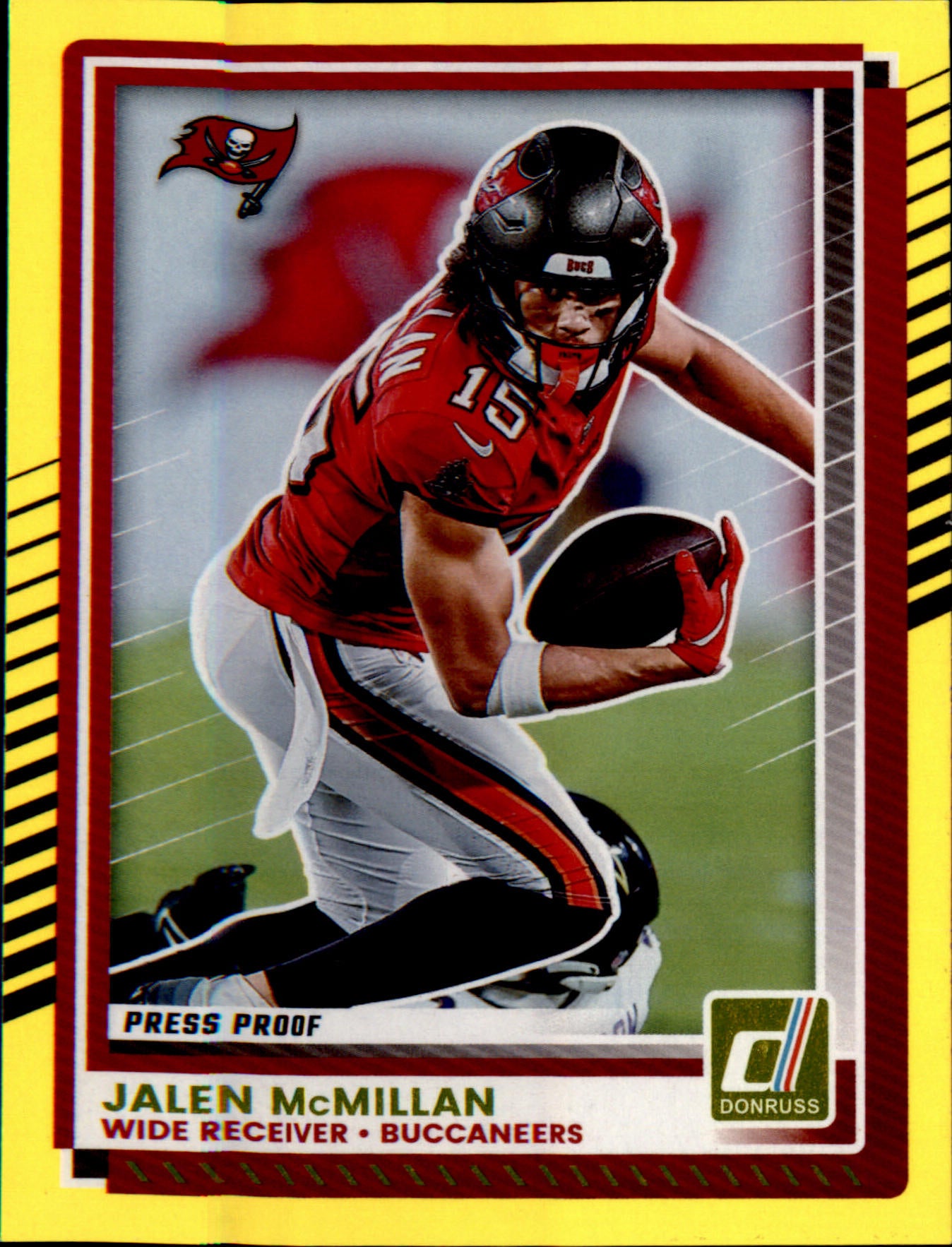 2025 Donruss Press Proofs Yellow #224 Jalen McMillan