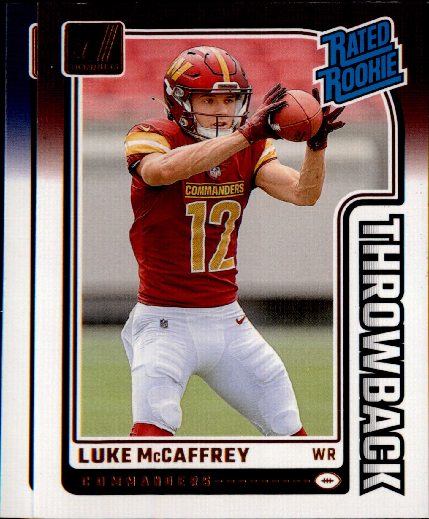 2024 Donruss Rated Rookies Throwback #16 Luke McCaffrey