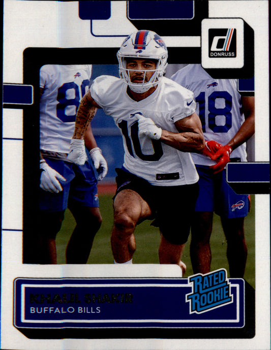 2022 Donruss #343 Khalil Shakir Rookie Rookie