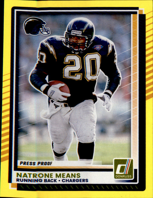 2025 Donruss Press Proofs Yellow #288 Natrone Means
