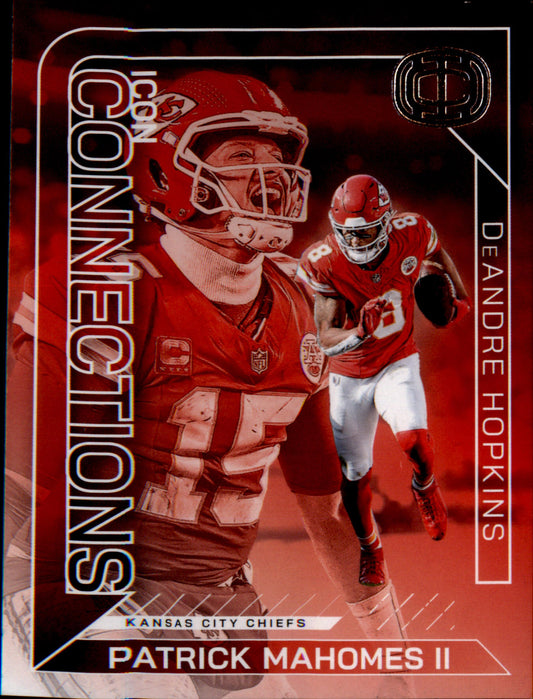 2025 Icon Collections Patrick Mahomes & DeAndre Hopkins Icon Connections Chiefs