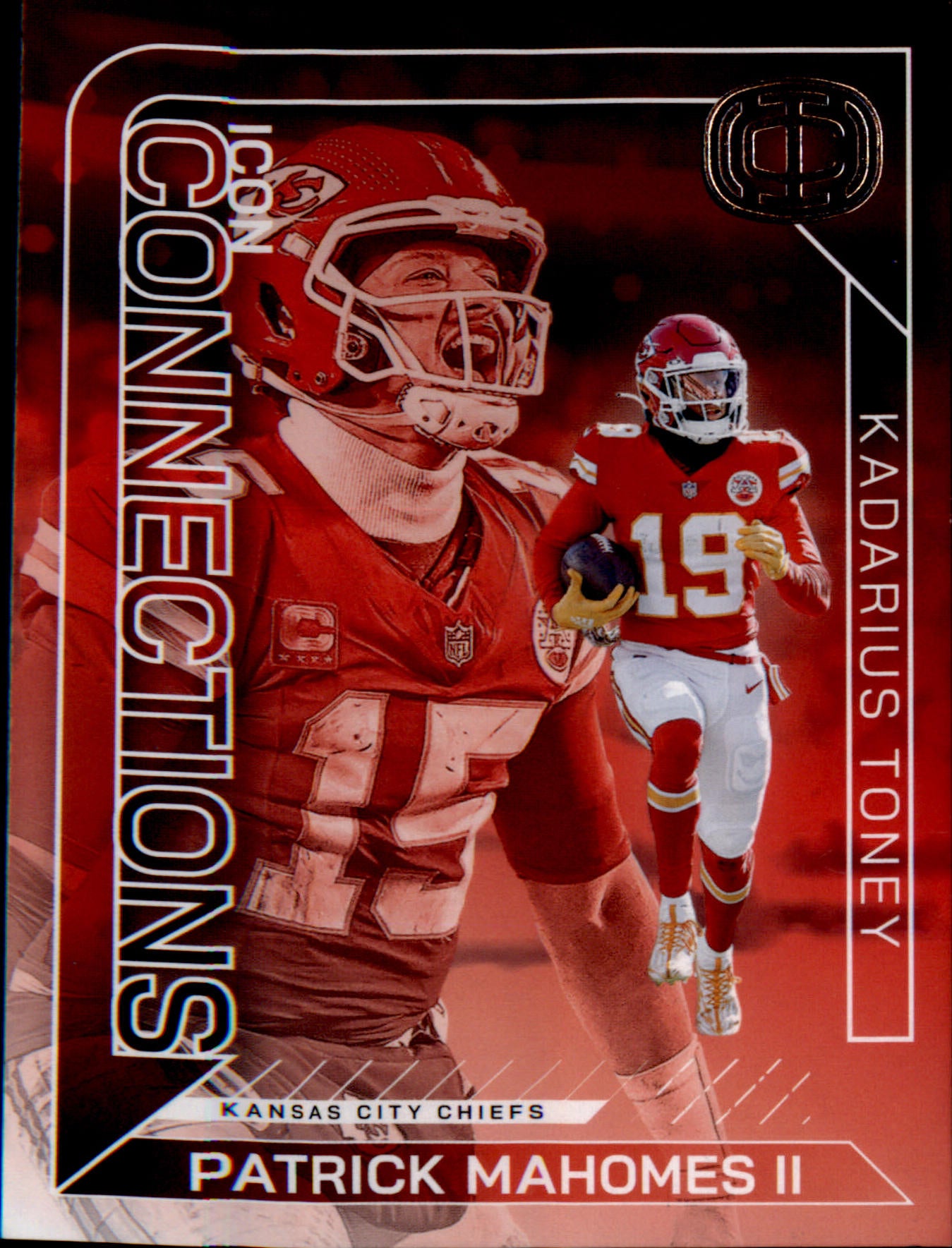 Patrick Mahomes Kadarius Toney #IC-13 2025 Panini Icon Collection Mahomes Chiefs