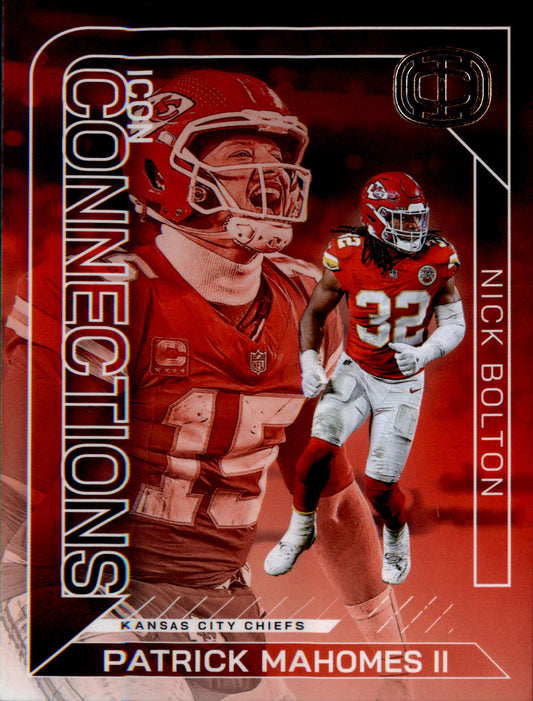 2025 Panini Icon Collection Patrick Mahomes II Icon Connections #IC-23 Chiefs