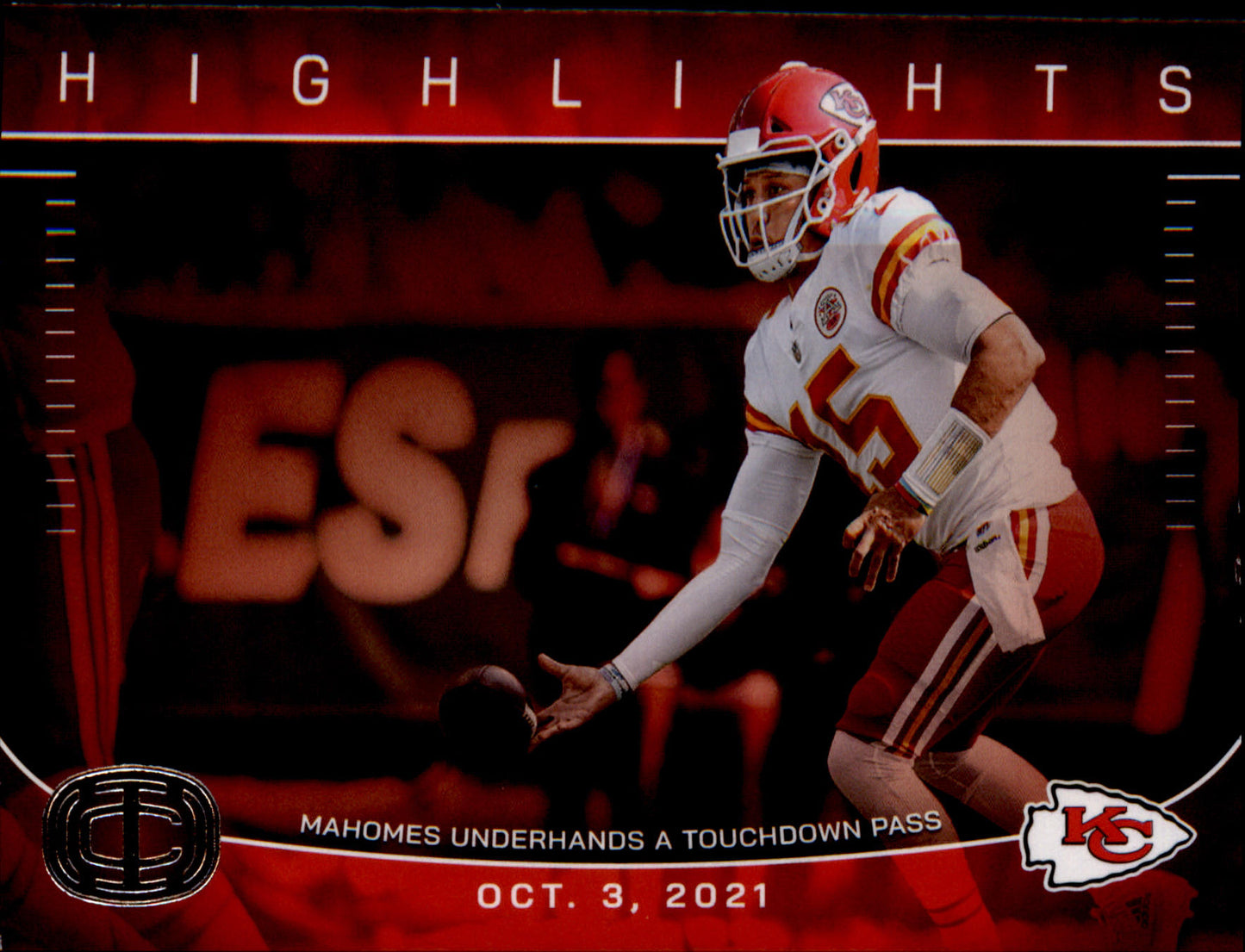 2025 Panini Authentically Mahomes Icon Highlights IC-18 Patrick Mahomes II