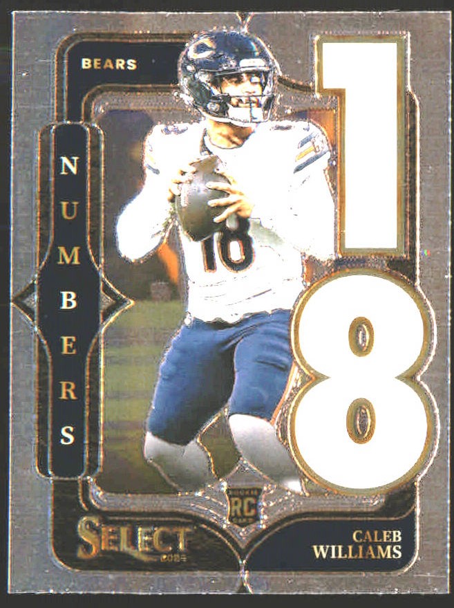 2024 Panini Select Select Numbers #19 Caleb Williams