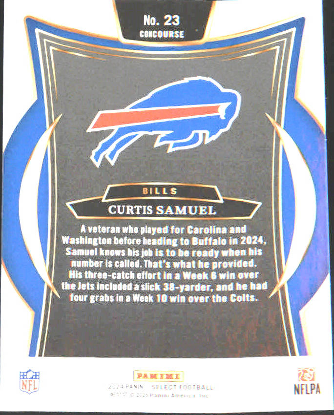 2024 Panini Select #23 Curtis Samuel