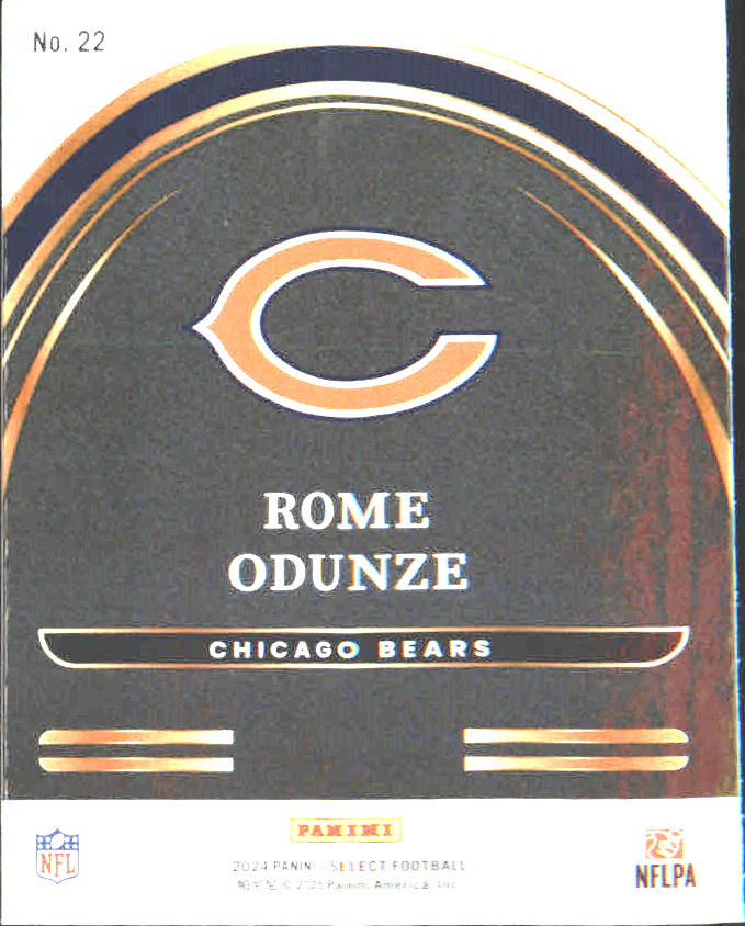 2024 Panini Select Select Future #22 Rome Odunze