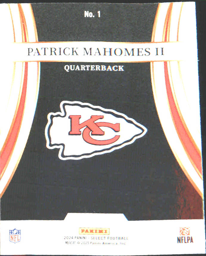 2024 Panini Select Turbocharged #1 Patrick Mahomes II