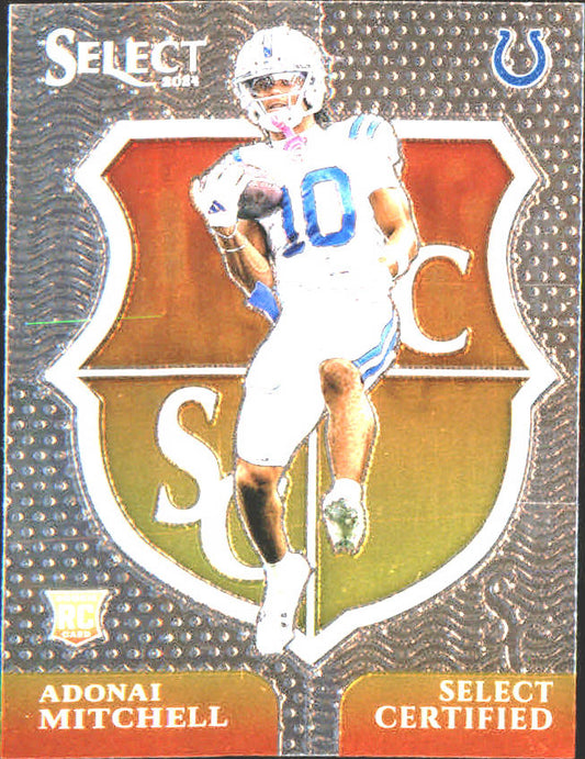 2024 Panini Select Select Certified Rookies #18 Adonai Mitchell