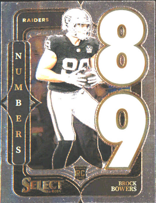 2024 Panini Select Select Numbers #12 Brock Bowers