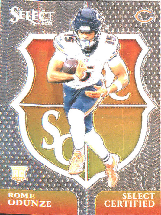 2024 Panini Select Select Certified Rookies #10 Rome Odunze