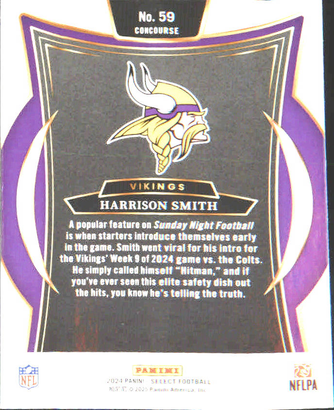 2024 Panini Select #59 Harrison Smith