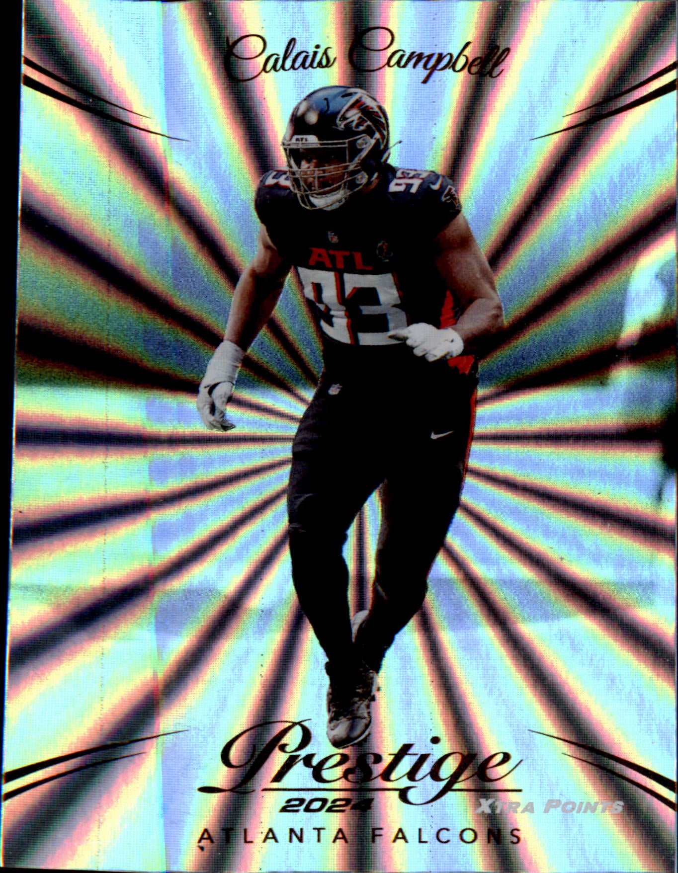 2024 Panini Prestige Sunburst Xtra Points #16 Calais Campbell