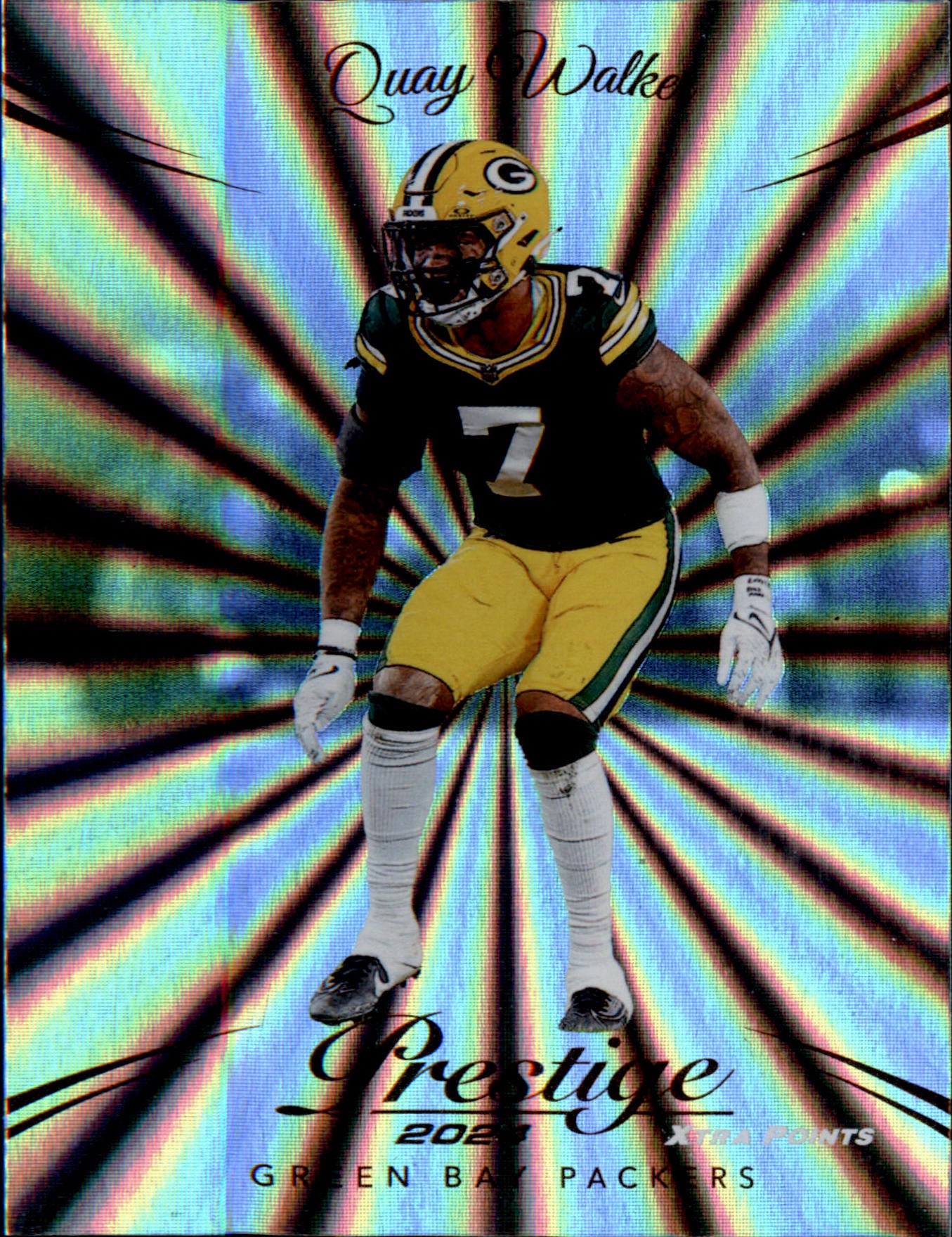 2024 Panini Prestige Sunburst Xtra Points #112 Quay Walker