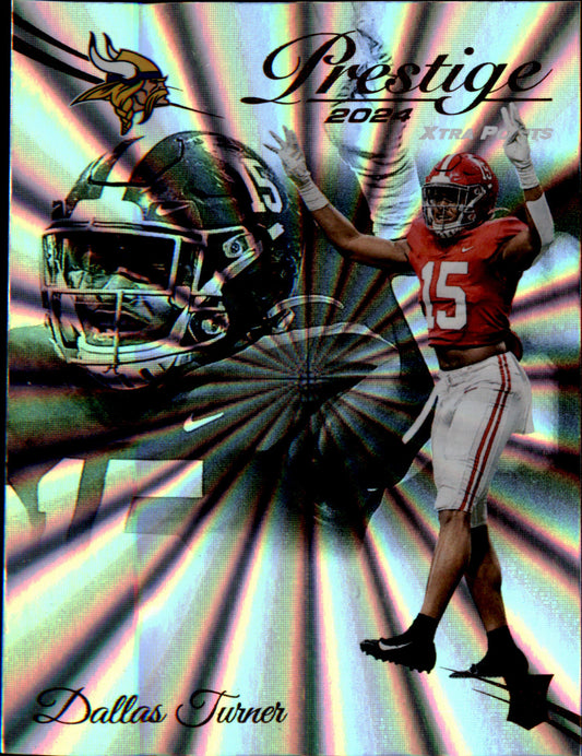 2024 Panini Prestige Sunburst Xtra Points #308 Dallas Turner Rookie Rookie