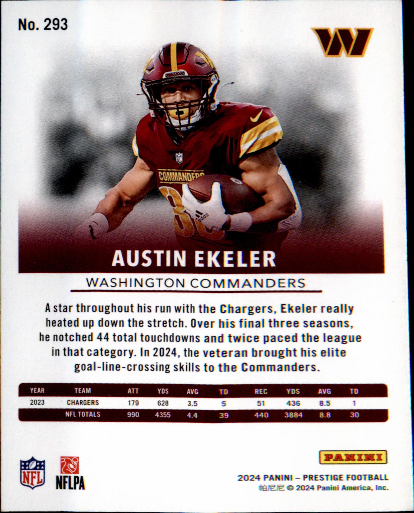 2024 Panini Prestige #293 Austin Ekeler
