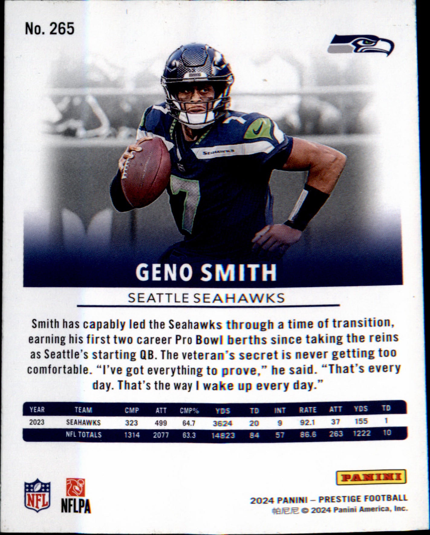 2024 Panini Prestige #265 Geno Smith