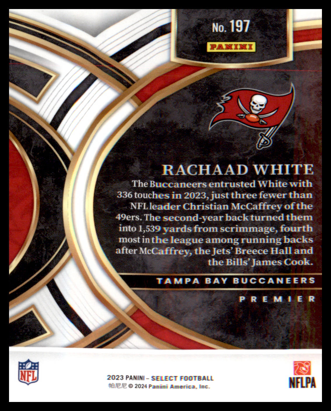 2023 Panini Select #197 Rachaad White