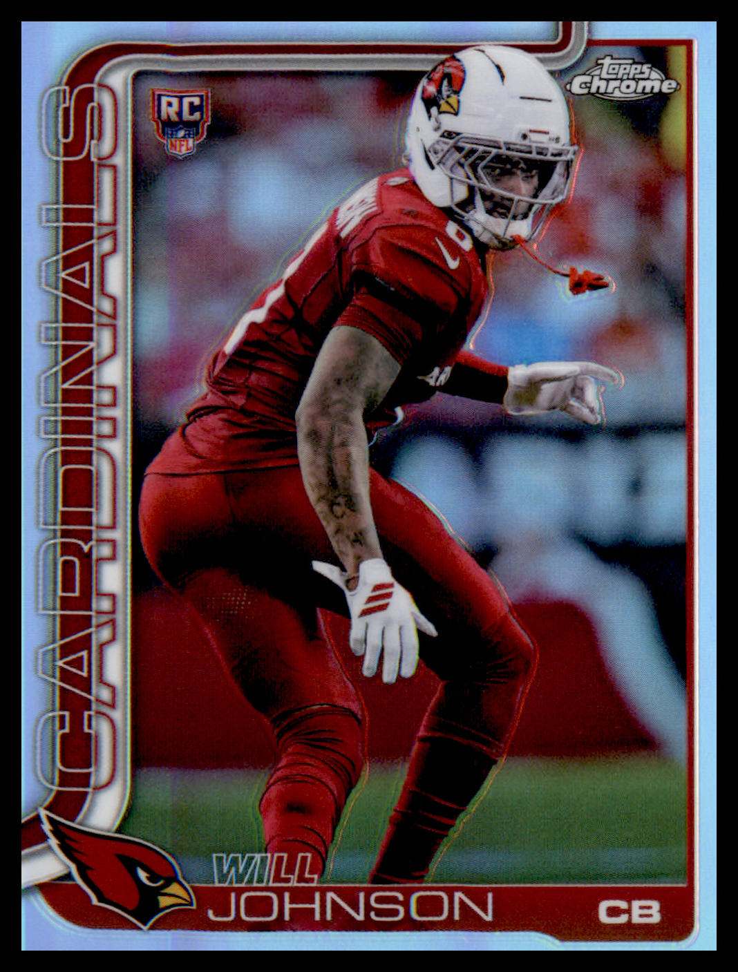 2025 Topps Chrome Refractor #349 Will Johnson Rookie Rookie