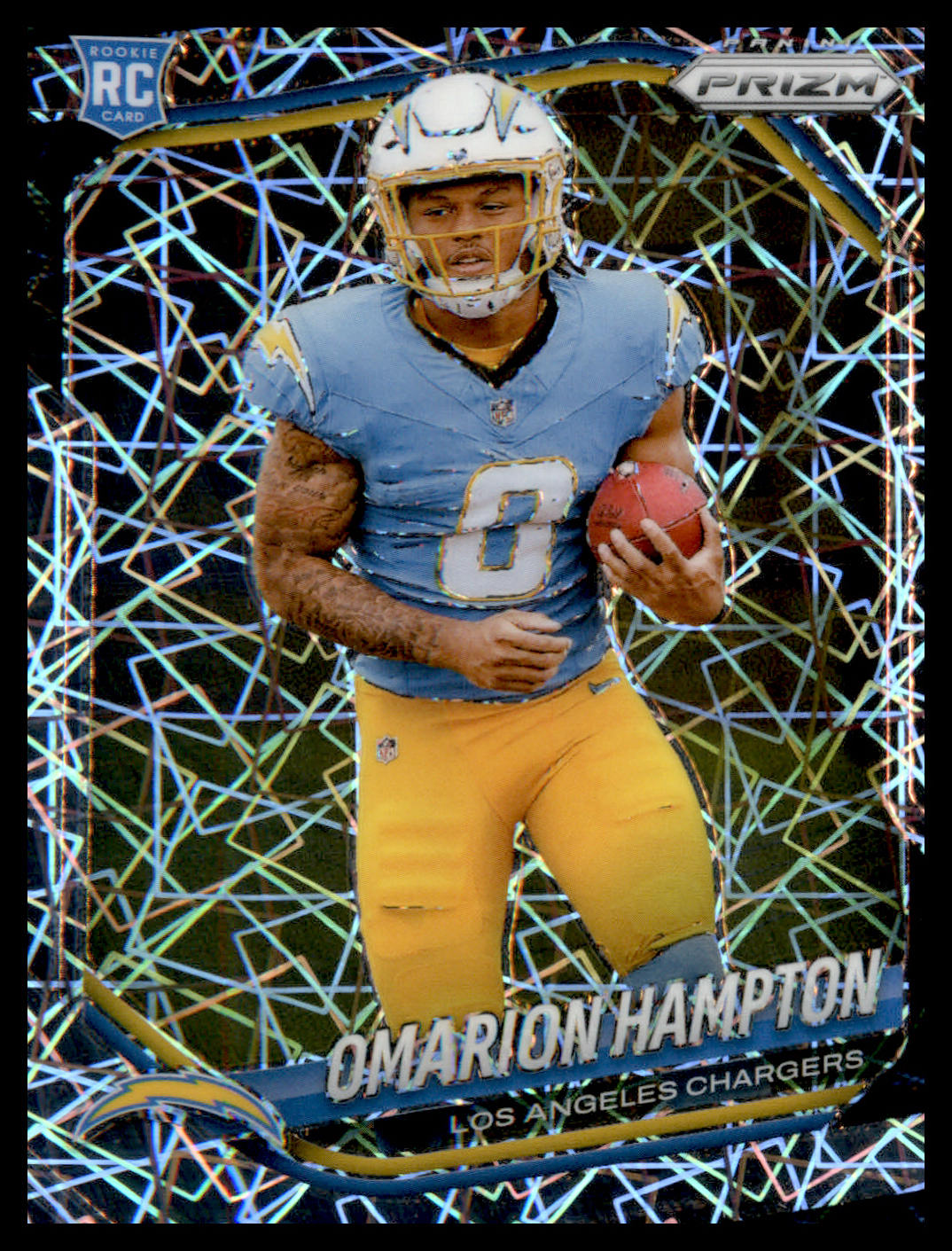 2025 Panini Prizm Lazer #355 Omarion Hampton