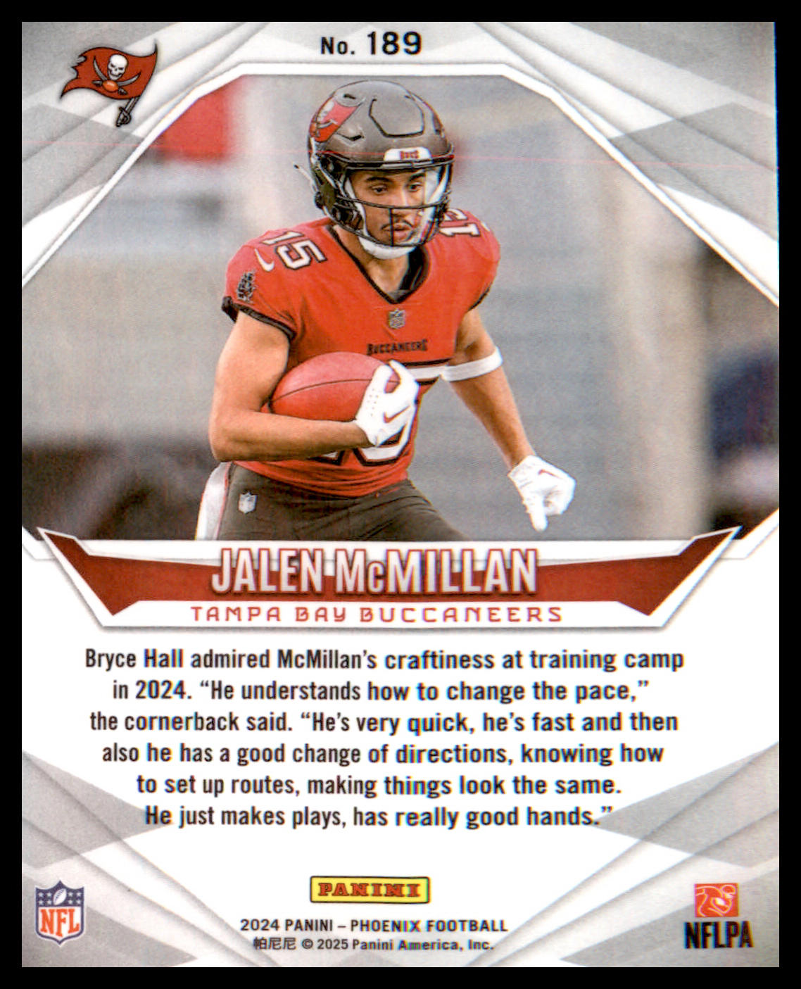 2024 Panini Phoenix #189 Jalen McMillan Rookie Rookie