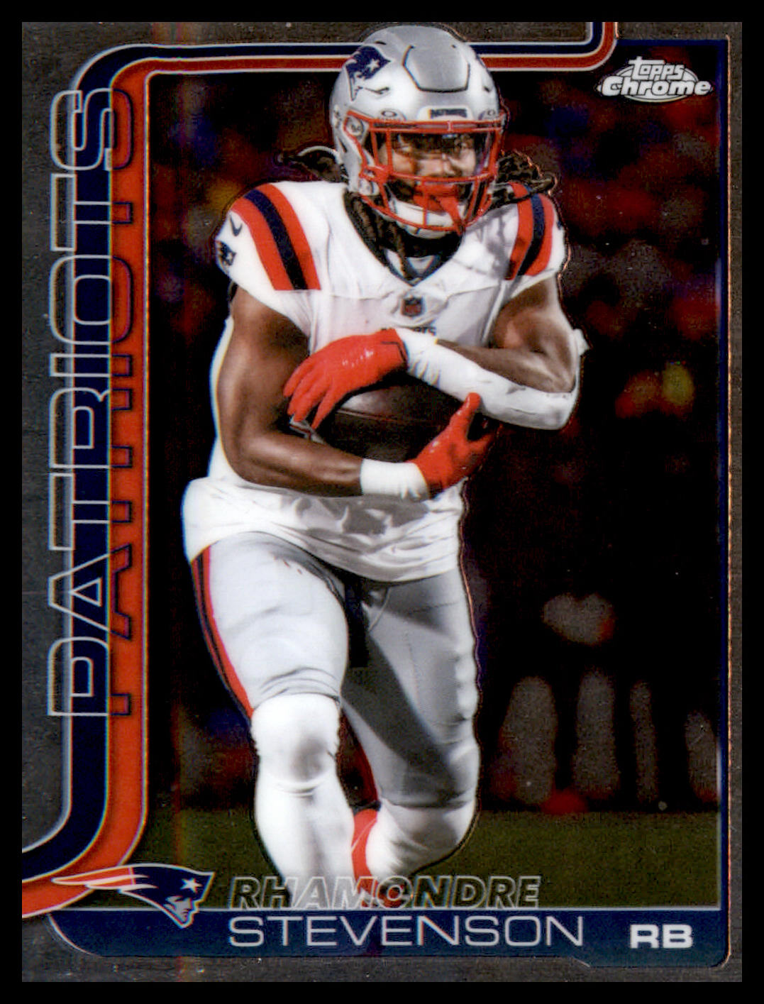 2025 Topps Chrome Prism Refractor #210 Rhamondre Stevenson