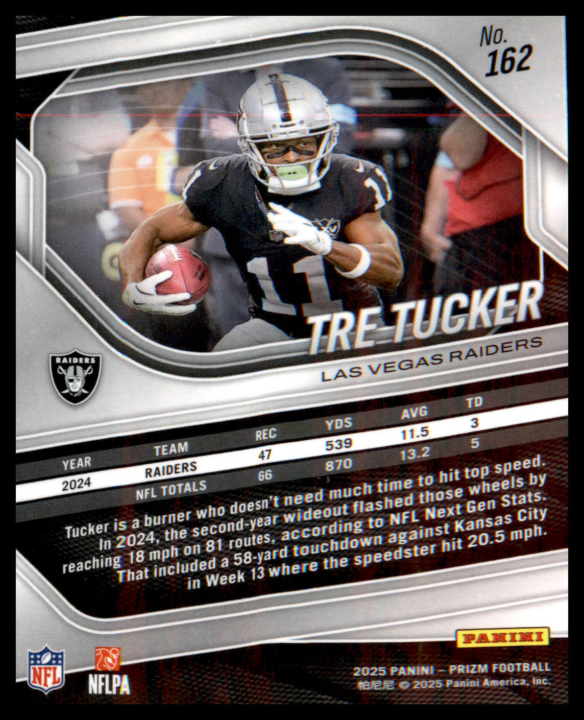 2025 Panini Prizm #162 Tre Tucker