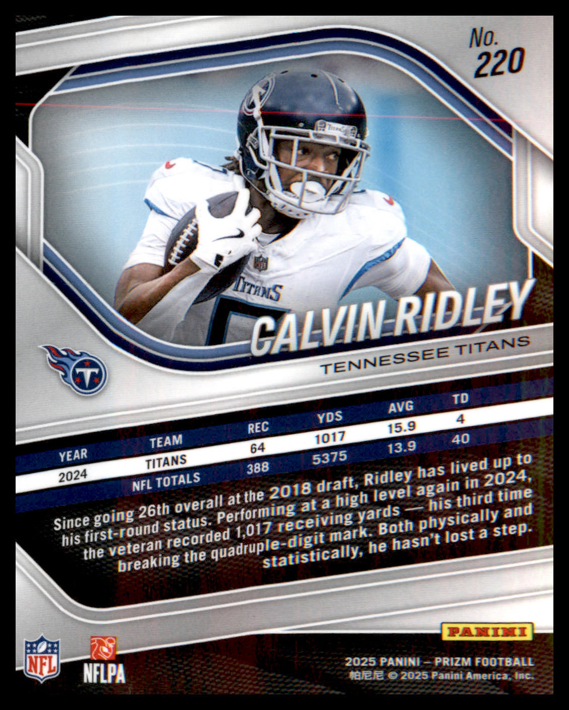 2025 Panini Prizm #220 Calvin Ridley