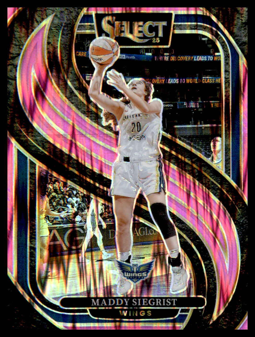 2025 Panini Select WNBA Pink Flash Prizms #153 Maddy Siegrist