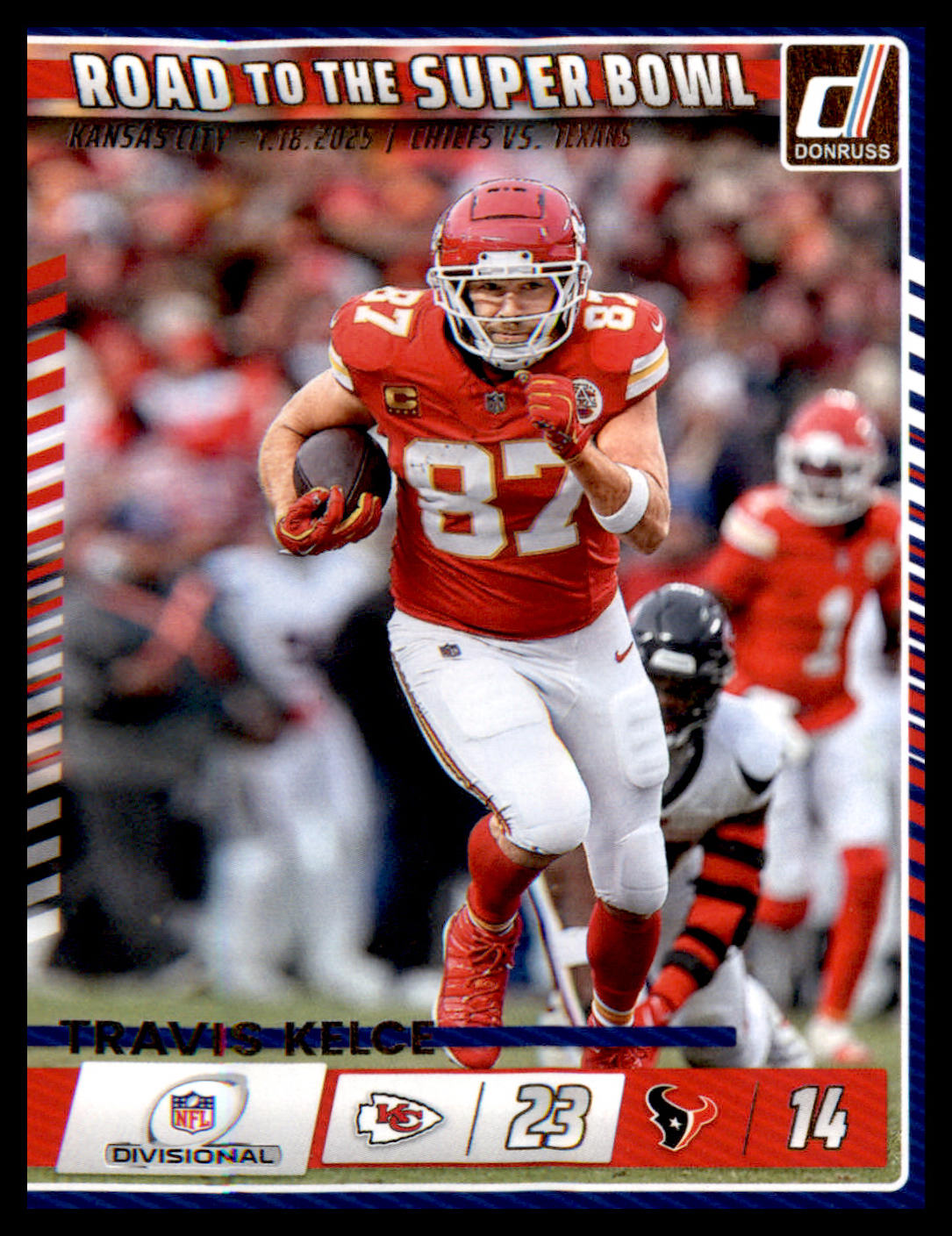2025 Donruss Road to the Super Bowl Divisional Round #1 Travis Kelce