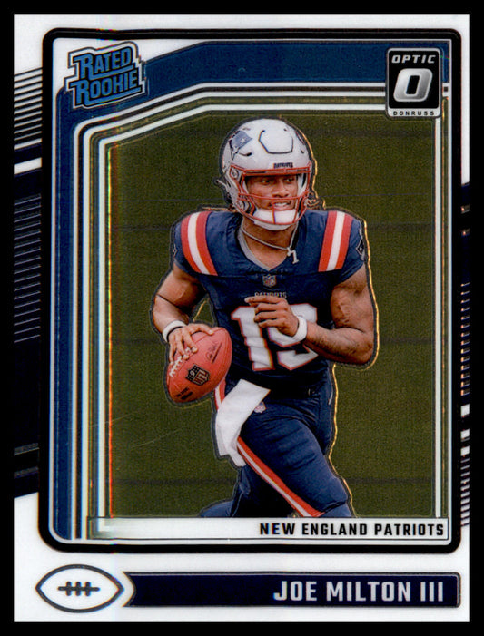2024 Donruss Optic #255 Joe Milton III Rookie Rookie
