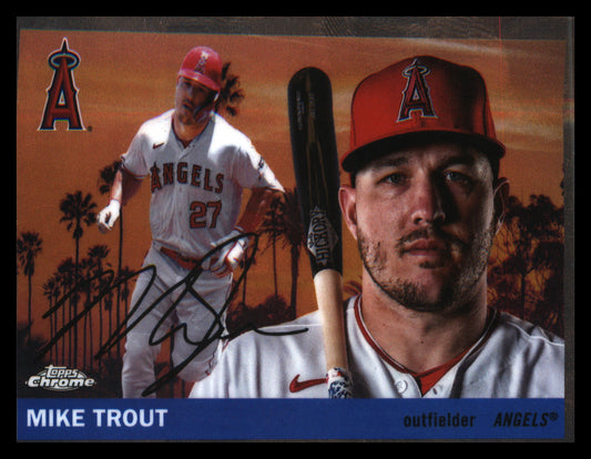 2025 Topps Chrome Platinum 1955 Topps City Variations #55CV-1 Mike Trout