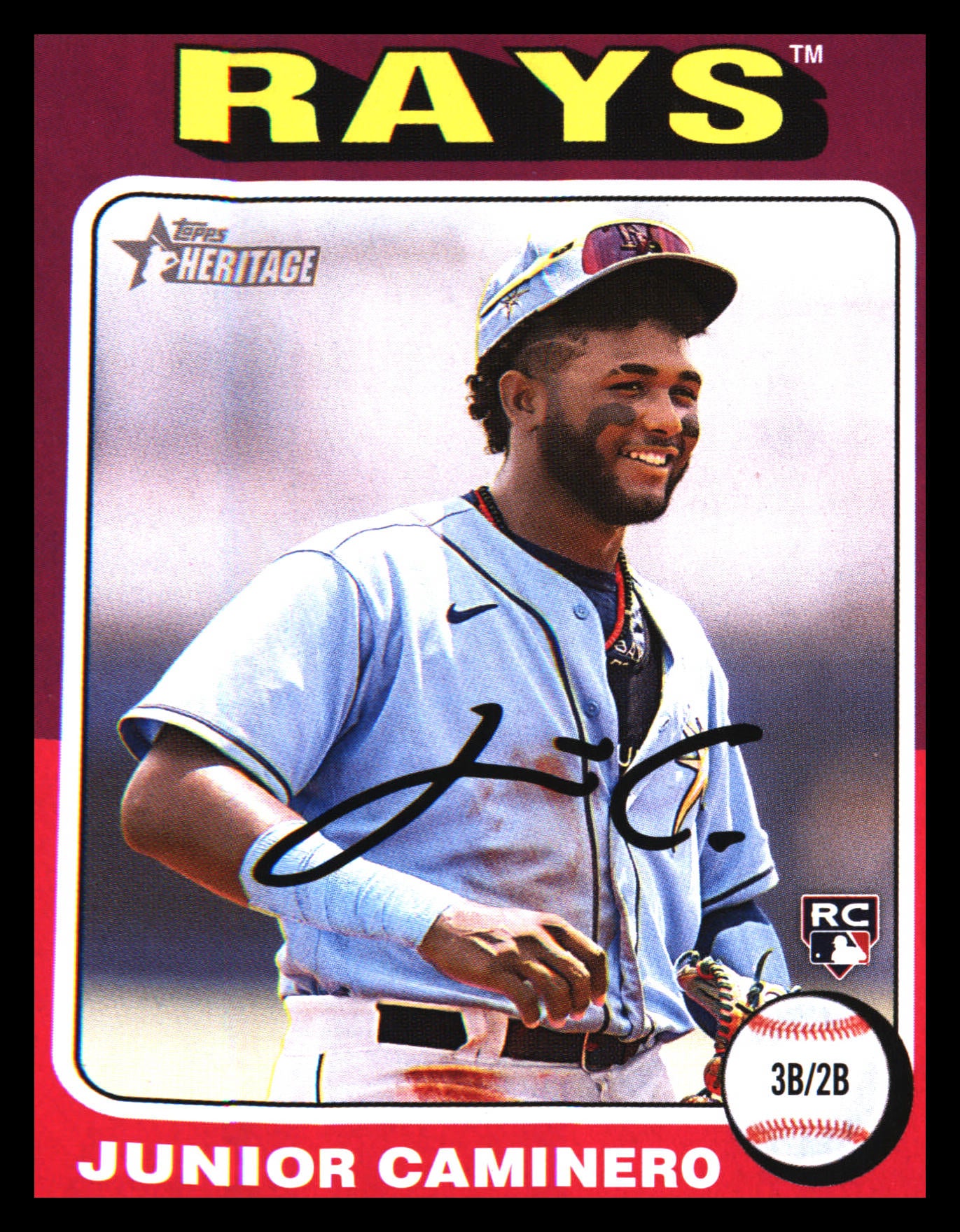 2024 Topps Heritage #267 Junior Caminero Rookie Rookie