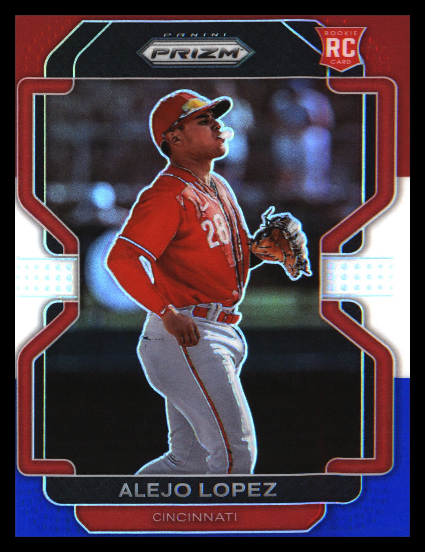 2022 Panini Prizm Red/White/Blue Prizm #246 Alejo Lopez Rookie Rookie