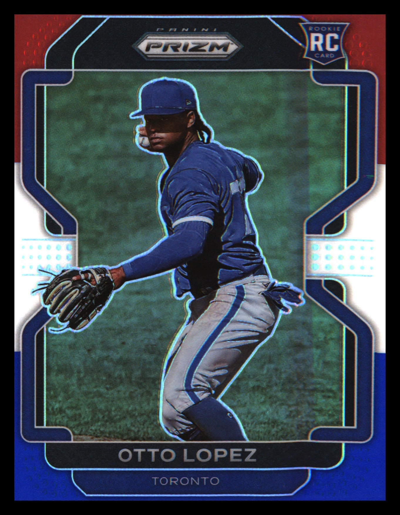 2022 Panini Prizm Red/White/Blue Prizm #36 Otto Lopez Rookie Rookie