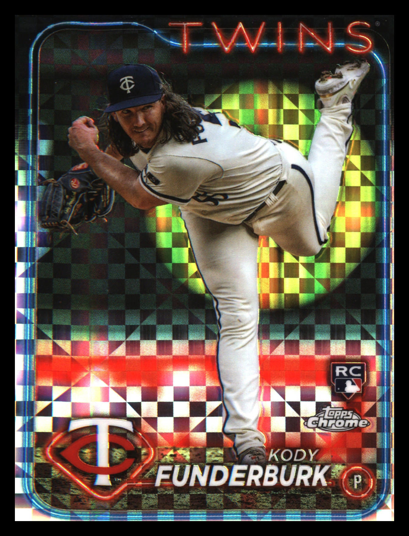 2024 Topps Chrome X-Fractors #297 Kody Funderburk Rookie Rookie