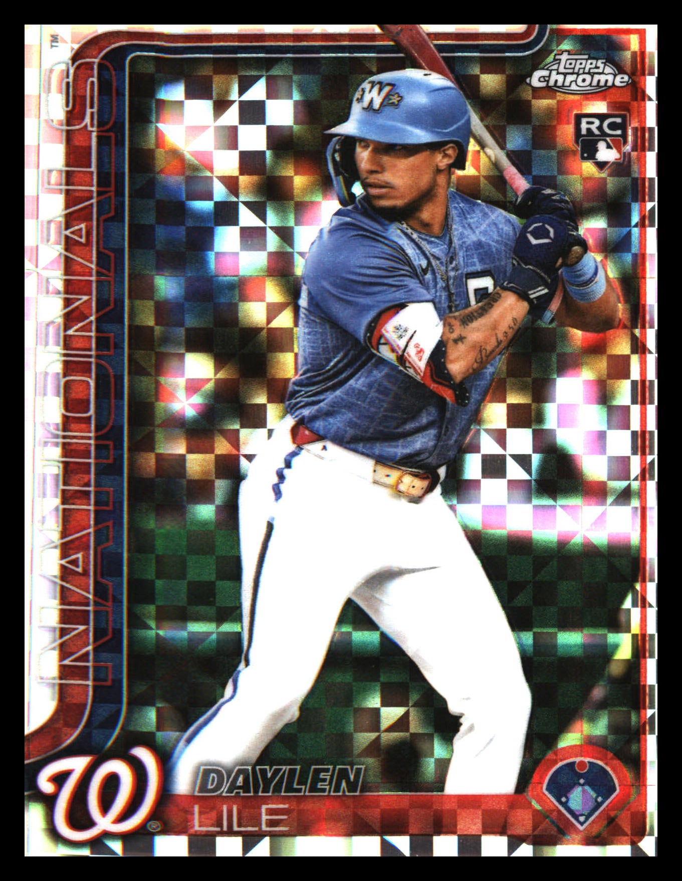 2025 Topps Chrome Update X-Fractors #USC146 Daylen Lile Rookie Rookie