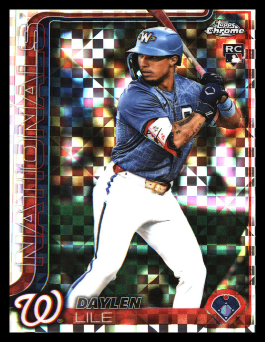 2025 Topps Chrome Update X-Fractors #USC146 Daylen Lile Rookie Rookie