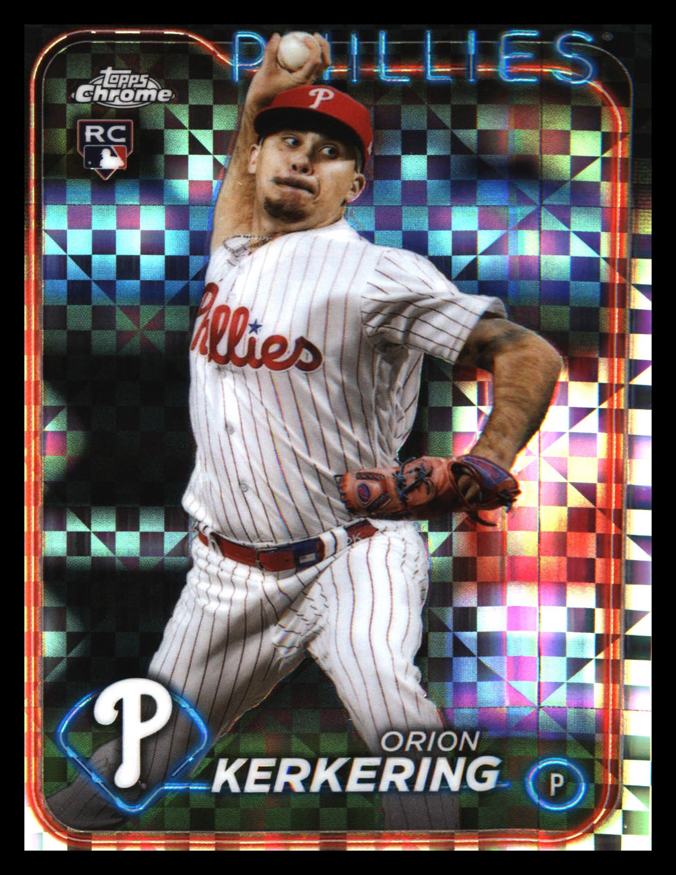 2024 Topps Chrome X-Fractors #180 Orion Kerkering Rookie Rookie